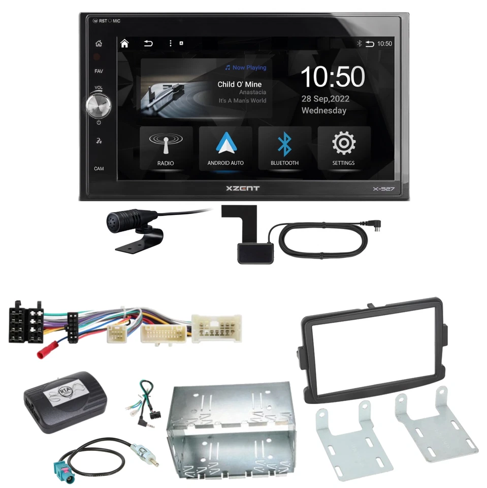 Xzent X-527 Android Auto CarPlay DAB Einbauset für Dacia Duster Lodgy Logan - Bild 1 von 1