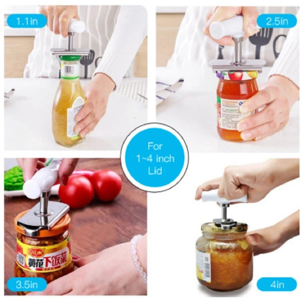 Adjustable Stainless Steel Jar Opener &ndash; Lid & Bottle Cap Remover Tool.