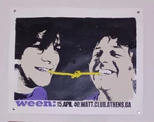 ween gig poster anthens ga 40 watt club