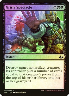 MTG FOIL Grisly Spectacle  - Modern Masters 2017 #073