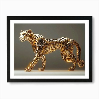 Gepard Kunstdruck gerahmt Wandbild Poster Leinwanddruck Bild