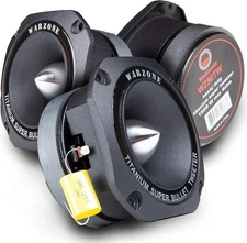 2X Gravity WZ50TW 1500W Heavy Duty Titanium Super Tweeter Loud Speaker black 