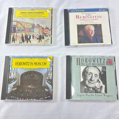 4 Classical Piano CDs   Rubinstein, Horowitz, Argerich   Legendary Pianists