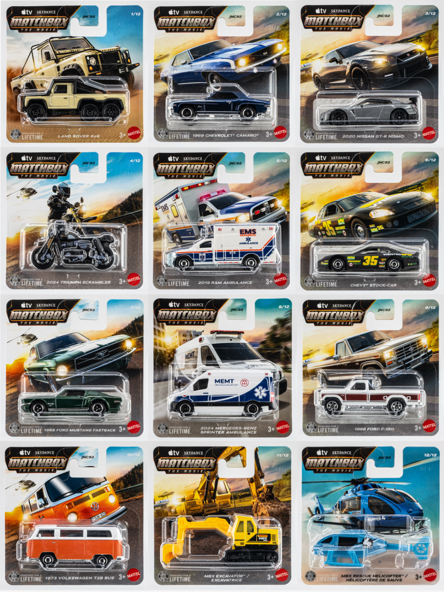 2026 Matchbox The Movie | All 12 Models | Volkswagen | Ford