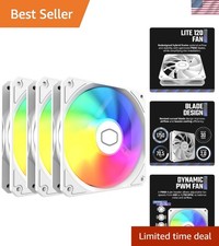 Stunning 120mm aRGB Case Fans   3-Pack with Frosted Blades  Quiet Operation