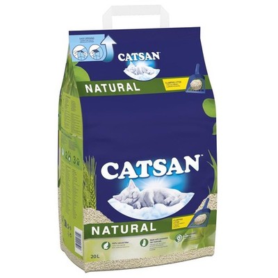 Natürliches klumpendes Katzenstreu 20 L biologisch abbaubar extra saugfähig kein Geruch Großpackung Katze