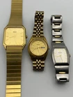 Vintage Seiko Men Women Watch Lot of 3 Fresh Batteries Keeping Accurate Time