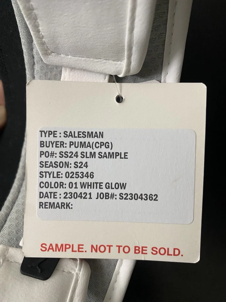 New Puma Sample Unisex Yupoong White Glow Adjustable Golf Visor Season 24 - Image 4 of 4