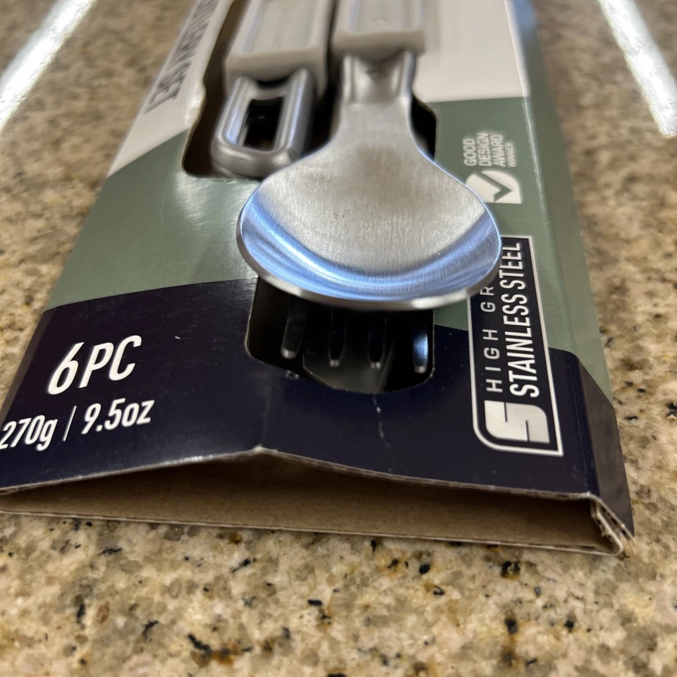 SEA TO SUMMIT DETOUR STAINLESS STEEL 6PC CUTLERY SET - NEW SEALED - Image 4 of 4