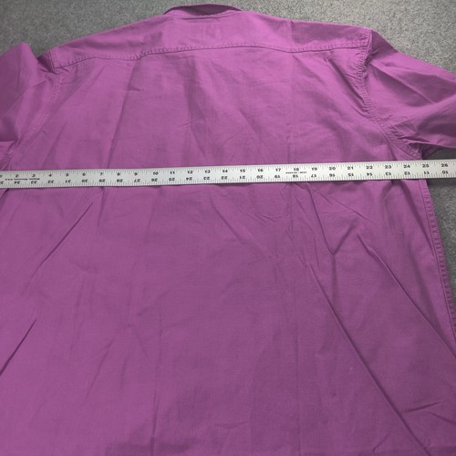 Vtg Woolrich Shirt Men Extra Large Purple Dual Pocket Work Casual Outdoors - Picture 6 of 13