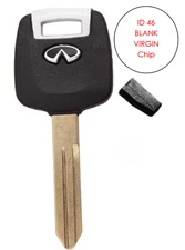 NEW Ignition Chip Car Key for Infiniti Q45 2002-2005 Blank 46 Chip Transponder