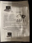 AcuZone Cupping Set Clear/Blue Plastic w/ Manual Pump, Tube, User Manual — photo 3