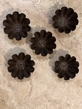 Set of 5 Vintage Metal Jello Molds or Tartlet Dishes