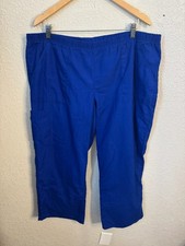 Scrubstar Womens Scrub Pants Electric Blue Elastic Size XL