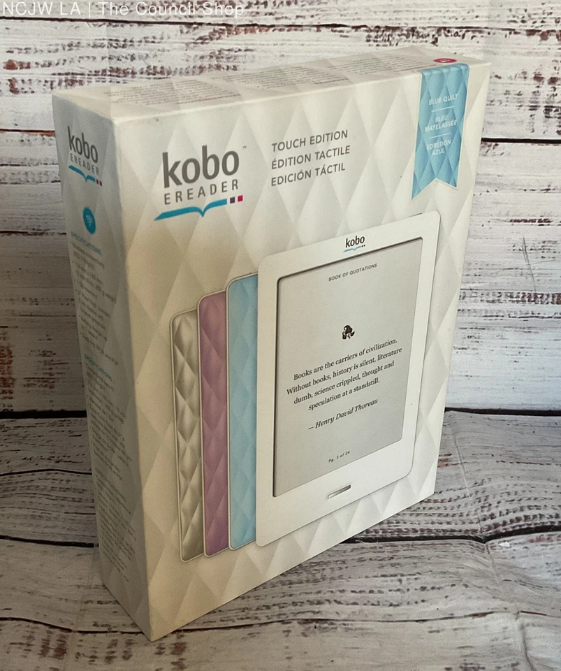 Kobo eReader Touch Edition Blue Quilt