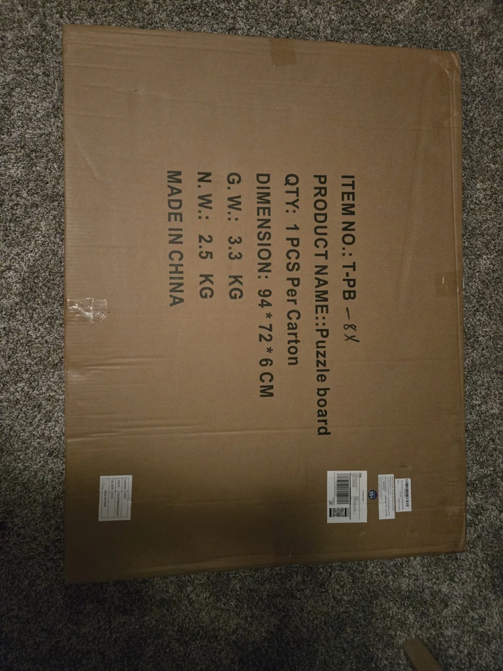 Tablero Puzzle Giratorio Plástico 1500 Piezas con Cajones y Gris Foto 3 de 4