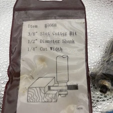 3/8 Slot Cutter Bit 1/2” Diameter Shank 1/4” Cut Width