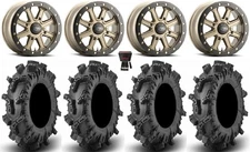 ITP Inertia Bdlk 14" Wheels Br +40mm 30" Terminator Max Tires Commander Maverick