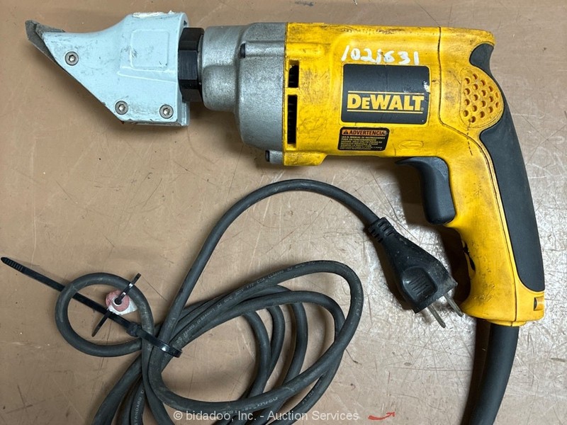 2017 Dewalt DW891 Swivel-Head 14GA Shear Electric Power Sheet Metal Tool bidadoo