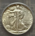1940-S Walking Liberty half dollar, ICG AU-50