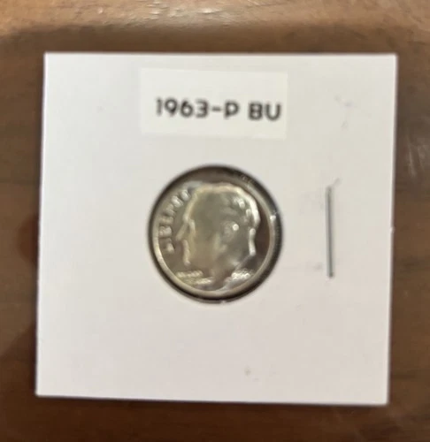 1963-P BU Roosevelt 90% Silver Dime
