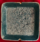 Vintage Ceramic Ashtray 1960's - 6 1/2" Square - Blue — photo 1