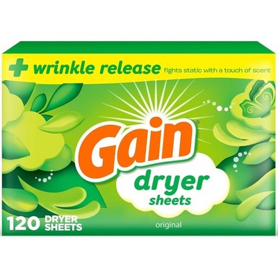 Dryer Sheets Plus Wrinkle Release Static Control Fresh Scent Laundry Softener