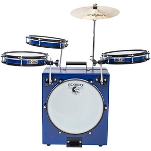Toca Percussion KickBoxx Pro Suitcase Drum Set - Cobalt Blue
