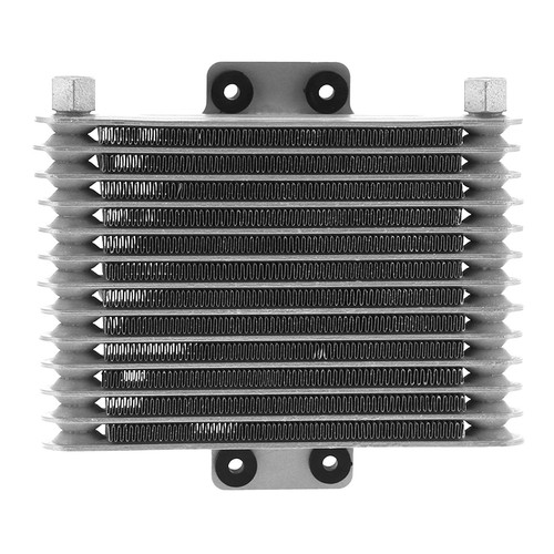 Engine Oil Cooler Silver Universal Radiator For Automobile Motorcycle - Picture 9 of 24