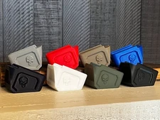 Punisher Weighted PMAG Base Plate Glock  Magazine Grey FDE OD Red White Black