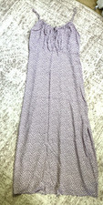 Old Navy Cami Midi Dress Small Tall Purple Floral Print Boho Summer Sun New NWT