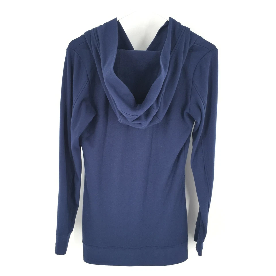 Sudadera con capucha túnica larga Lole talla XS para mujer azul oscuro yoga entrenamiento Foto 2 de 4