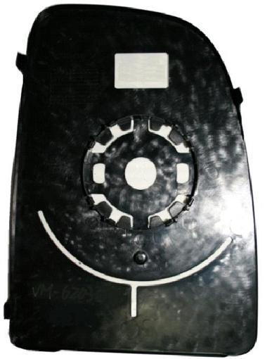 PER FIAT DUCATO 2006> VETRO+PIASTRA SX TERMICO CROMATO PER RETROVISORE