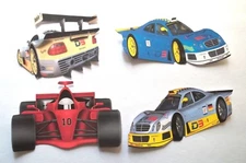 3D U Pick Race Sport Car Motorcycle Hot Wheel Card Scrapbook Embellishment
