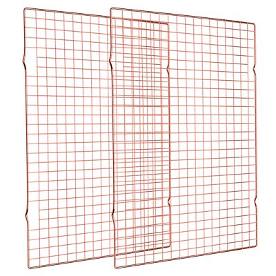 2 Pack 16x10 Inch Stainless Steel Wire Cooling Rack for Baking Cooking Grilling