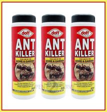 3x Doff Pet Friendly Ant Insect Cockroach Killer Powder Indoor & Outdoor - 200g