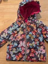 GIRL'S PENELOPE MACK LTD BUTTERFLY WINTER HOODED COAT Jacket Sz 12M 12 Months
