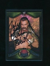 2009 Topps WWE Legends of Ring Jake The Snake Roberts #8 signed autograph SWSW6