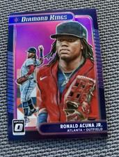 Ronald Acuna Jr Diamond Kings PINK PRIZM 2021 Donruss Optic Baseball Braves