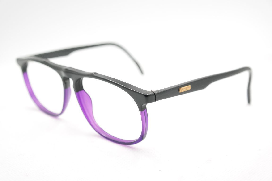 Flair Mod 21 55 18 140 schwarz-violett rechteckig Brille Brillengestell Neu