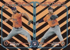 BLAIR HENLEY SHAWN DUBIN TOPPS UPDATE ROOKIE HOLIDAY FOIL RC ASTROS #US252 2024