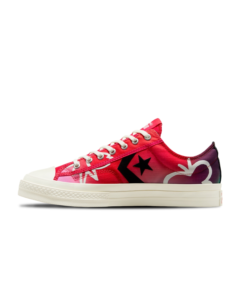 New Converse x Liverpool FC Star Player 76 Sneakers - Tomato