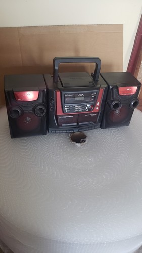 AIWA CA-W10 Boombox Vintage - Radiocassette AM/FM Argentée - Révisée, Bon état
