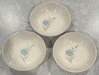 3 Vintage 5" Fruit Bowls Taylor Smith Taylor BOUTONNIERE Dessert Rarely Used — photo 1