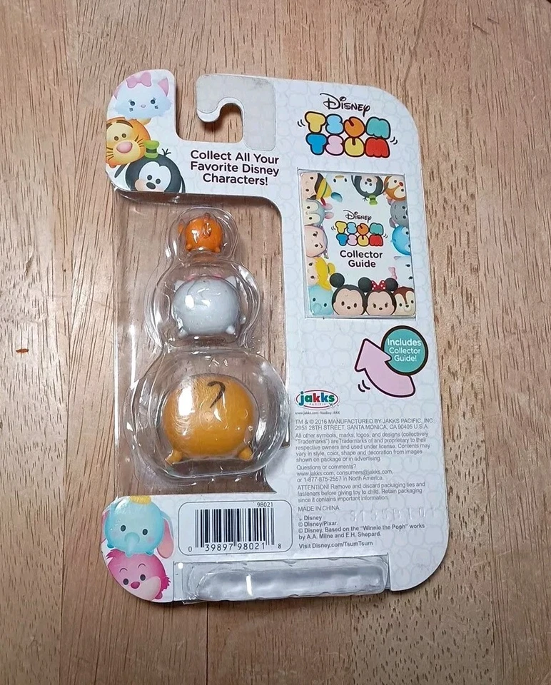 NEW DISNEY TSUM TSUM SERIES 1 3-PACK w/ 149 TIGGER 159 MARIE & 112 PLUTO - Image 2 of 4