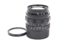 Ex Leica Summilux 50mm f/1.4 Repaint Black Paint M Mount No.194xxxx w/Filter