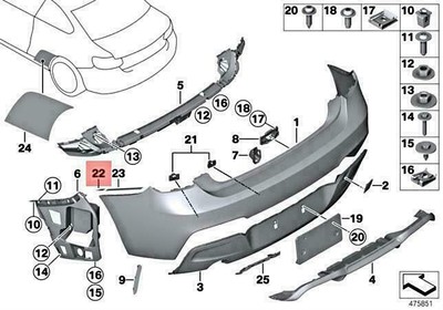 5PCS OEM BMW M2 F87 COMPETITION COUPE RIGHT PROTECTION FOIL 