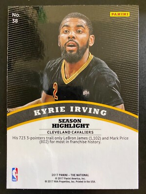 Kyrie Irving 2017 Panini The National NSCC Basketball Cleveland Cavaliers  #38