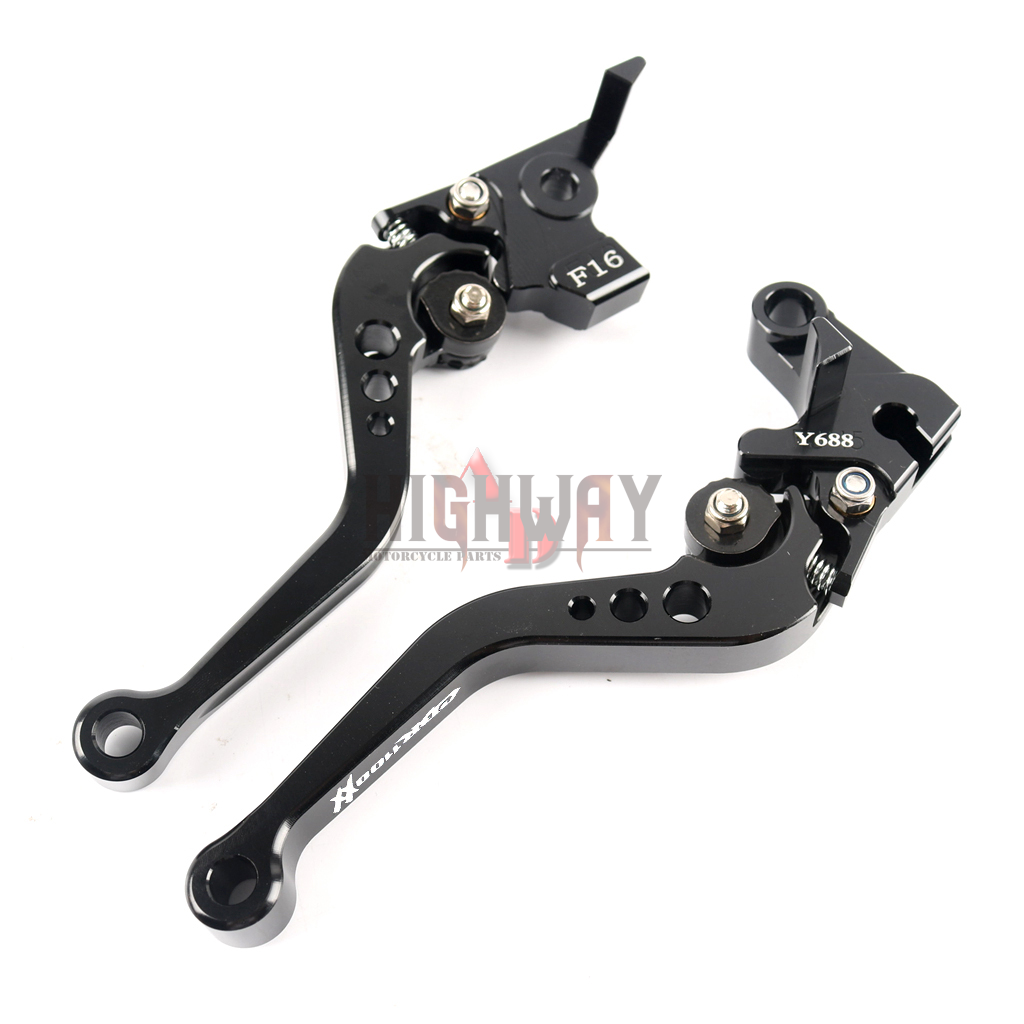 CNC Short Aluminum Adjustable Brake Clutch Levers For Honda CBR1100XX / 9707 eBay