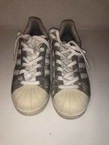 glitzer adidas superstar silber weiß